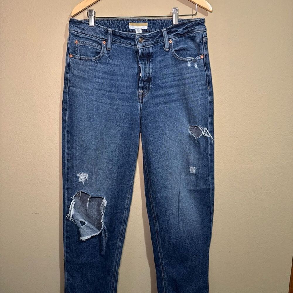 Maurice’s Highrise Jeans Brooklyn Relaxed Straight Ankle Original Fit 14 Regular